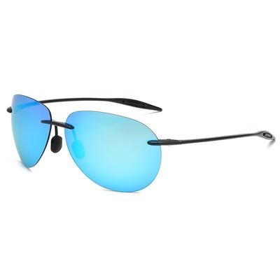 Sports Polarized Sunglasses Men Women Male Driving Golf Pilot Rimless Ultralight Frame Sun Glasses UV400