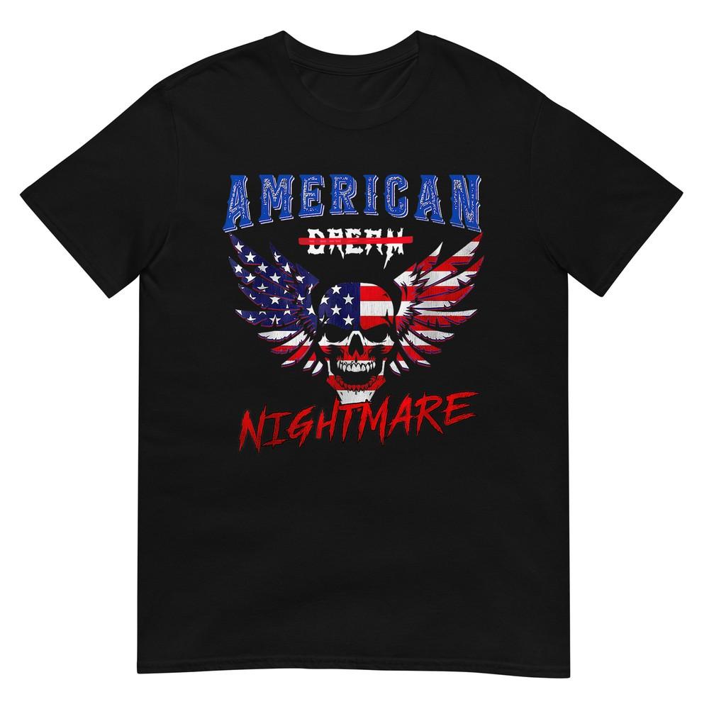 

Nightmares Funny Outfits Vintage American Flag Dream T-Shirt S