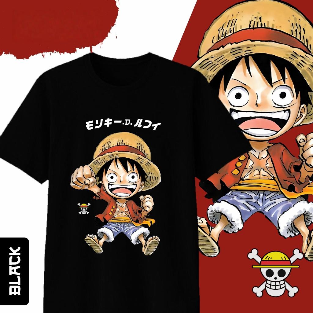 Anime One Piece Monkey D Luffy Printed Cotton Tshirt 2026 Summer New Unisexs and Womens Clothing Fashion Casual Street Tshirt S