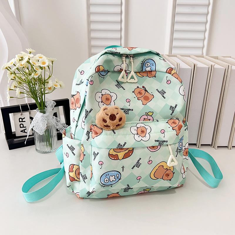 Elementary School Bag New 2025 Large Capacity Cartoon Cute Doll Children's School Bag Backpack Tide