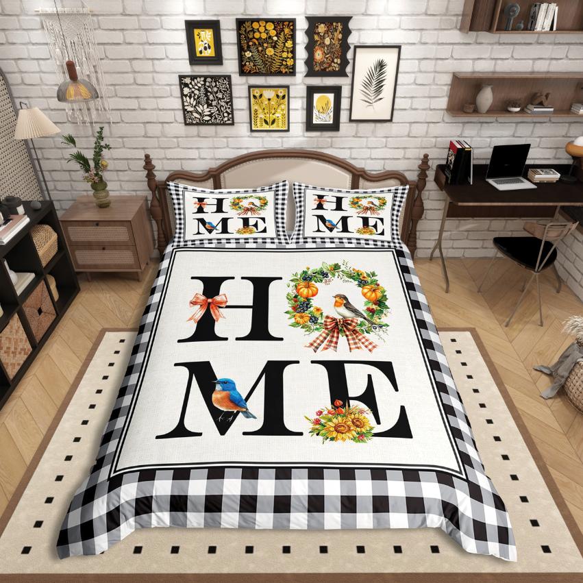 Comforter Homewish Autumn Pumpkin Thanksgiving Day For Teens Bedding Setbotanical Plants Comforter Set