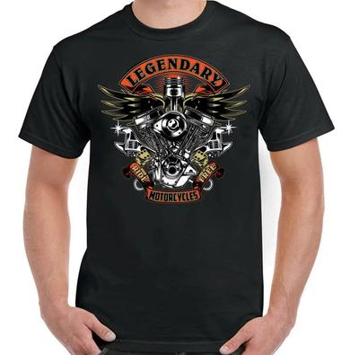 2025 New Model Motorcycle Graphic Cotton Tshirt Unisex Men Women Summer Short Sleeve Fashion Brand Tee Luxury Casual Vintage Re
