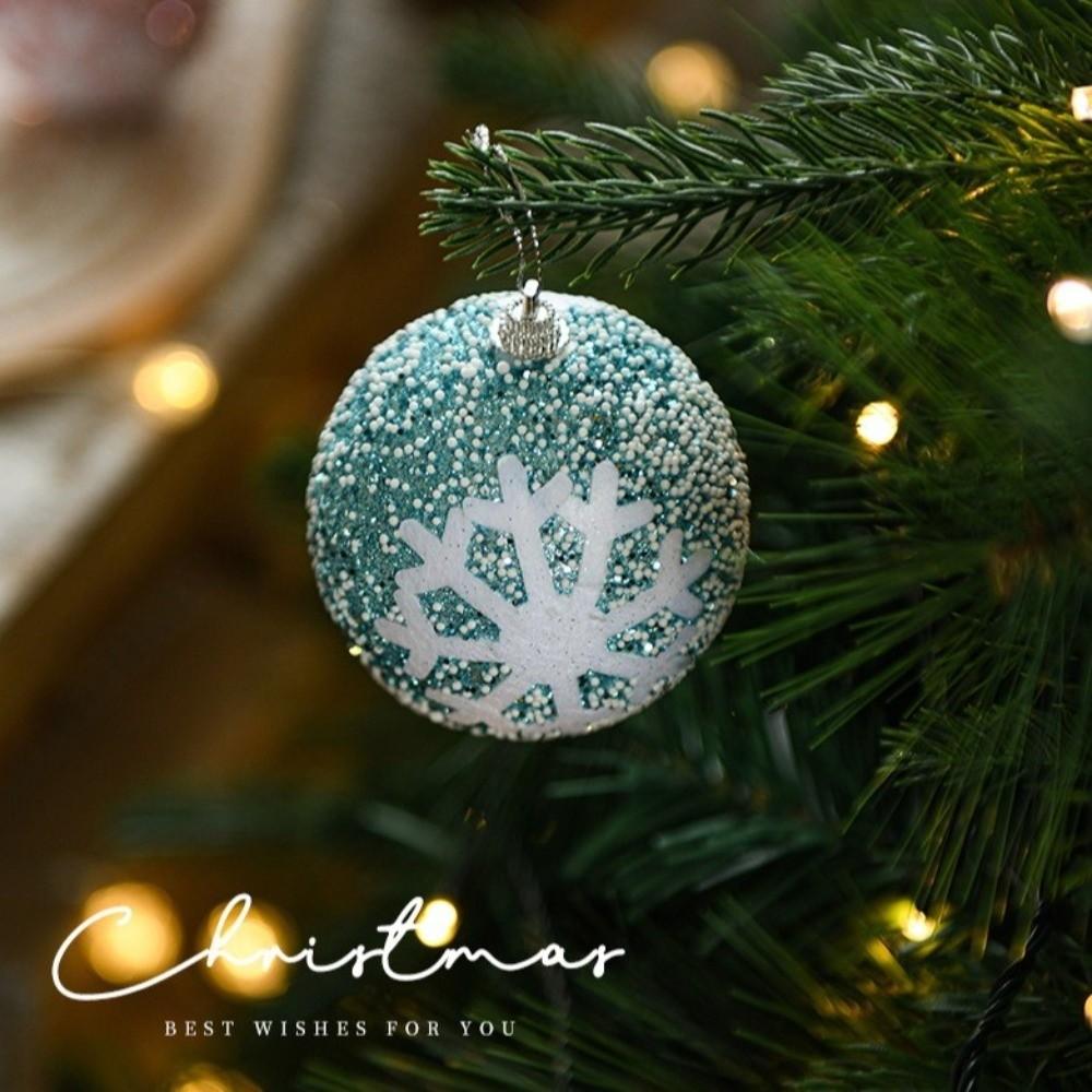 1PC 8CM Foam Christmas Ball Pendant Xmas Tree Ornament New Year Party Hanging Bubble Balls Charm Festival Atmosphere Home Deco