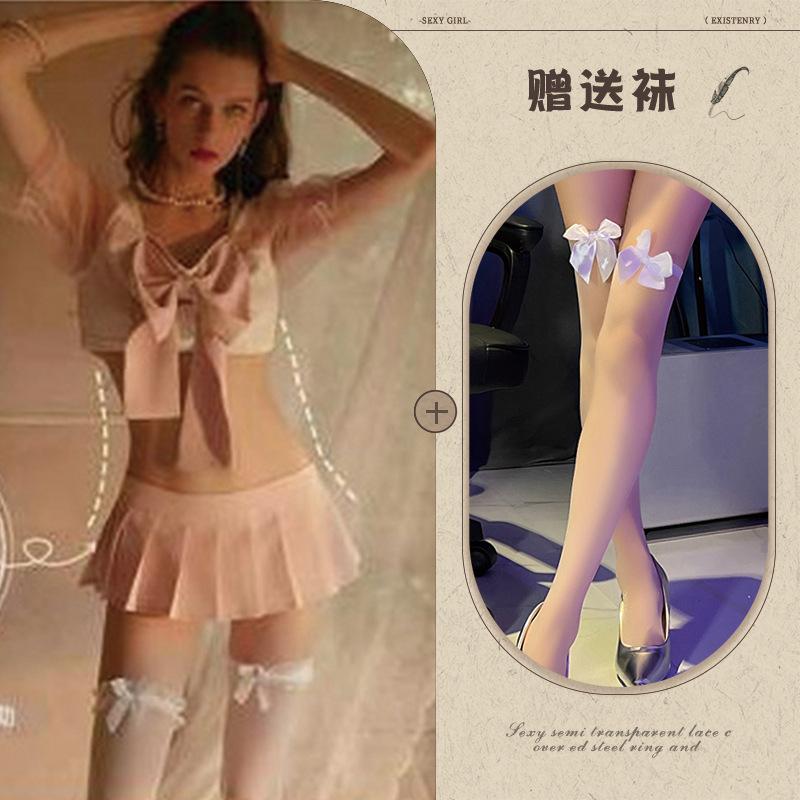 Uniform sexy lingerie jk passion suit pure desire pajamas cute bow sexy pleated temptation