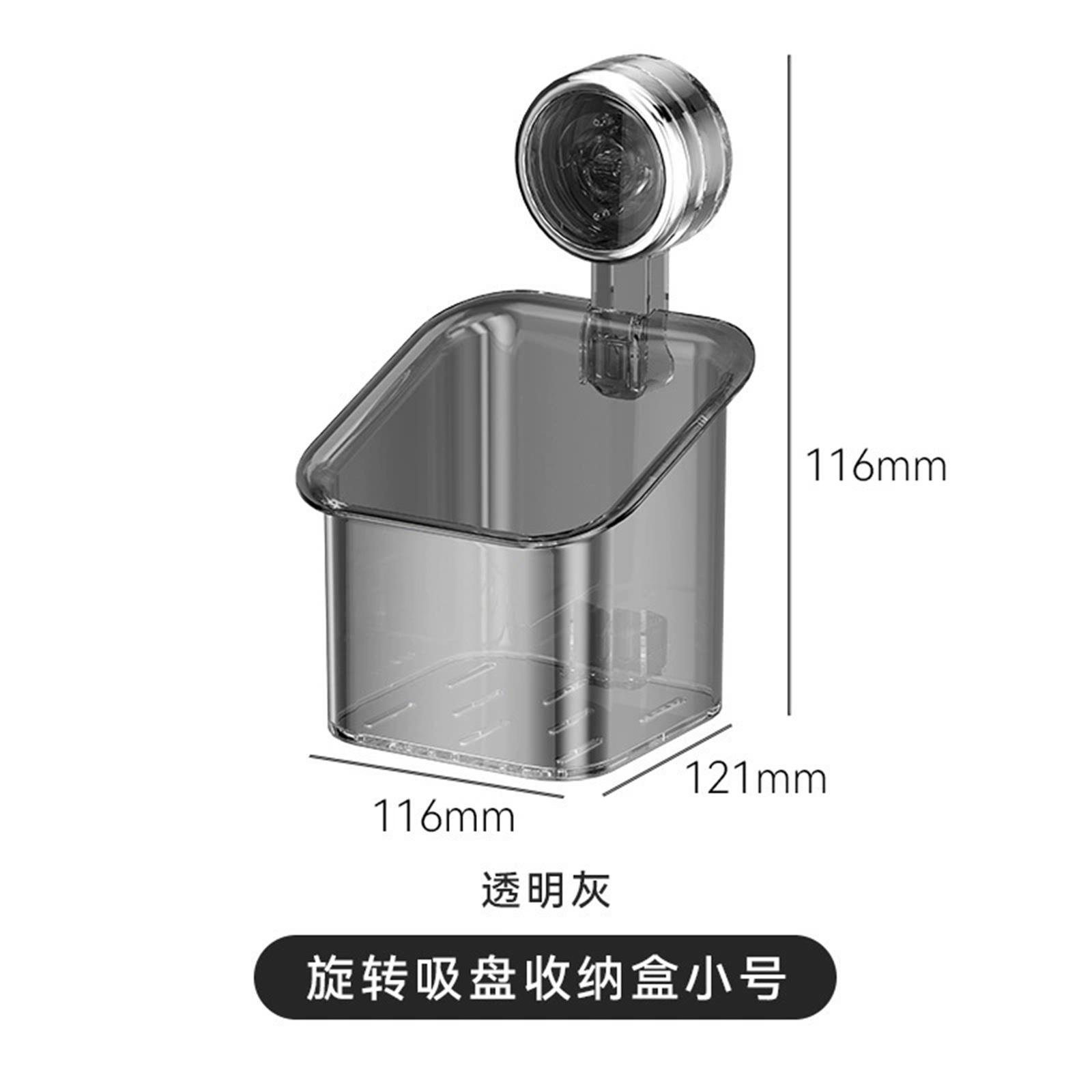 , , and garlic storage box with suction cup, multi-functional rotating shelf One Size