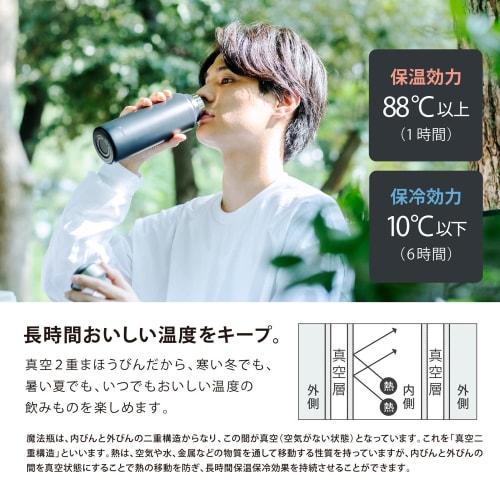 The-peacock Thermos Industry (The-peacock) Peacock Water Bottle, Stainless Steel Screw-On Mug Bottle (Lightweight), Insulated for Hot and Cold Drinks,