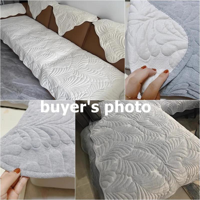 1PC Jacqaurd Chenille Sofa Cover Non-Slip Universal Sofa Mat Slipcovers Sectional Couch Towel Furniture Protector for Home Decor