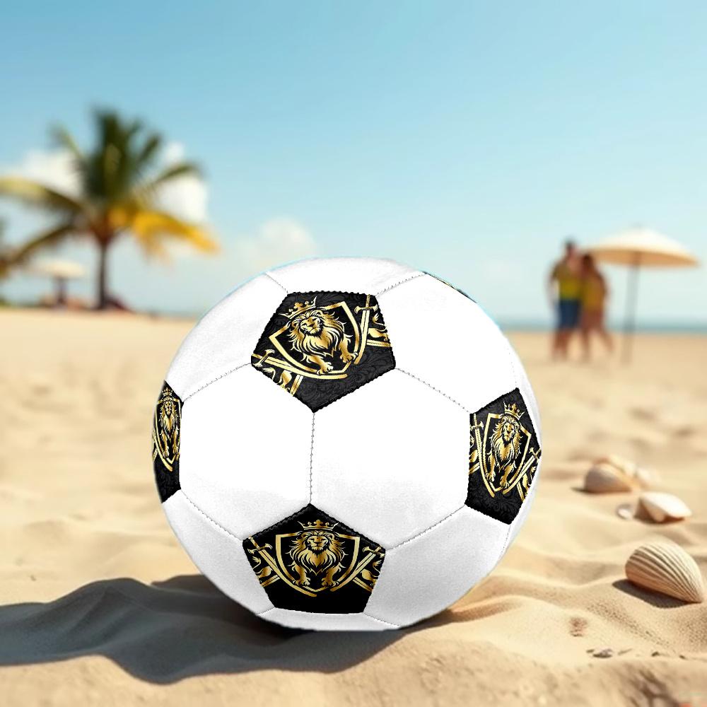 1PC Royal Lion Crest Soccer Ball Size 5 Football Machine Sewn Indoor/Outdoor Universal Football S6
