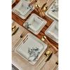 24 Piece Catalen Square Dinner Set For 6 People - Luxury Dining Set