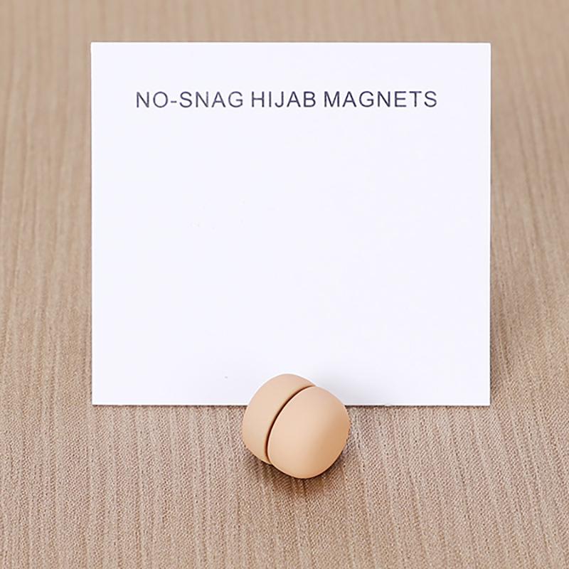1 Pair Matte Magnet Hijab Pins Magnetic Brooch Headscarf Women Shawl Strong Magnetic Button Headscarf Accessories Mix Color
