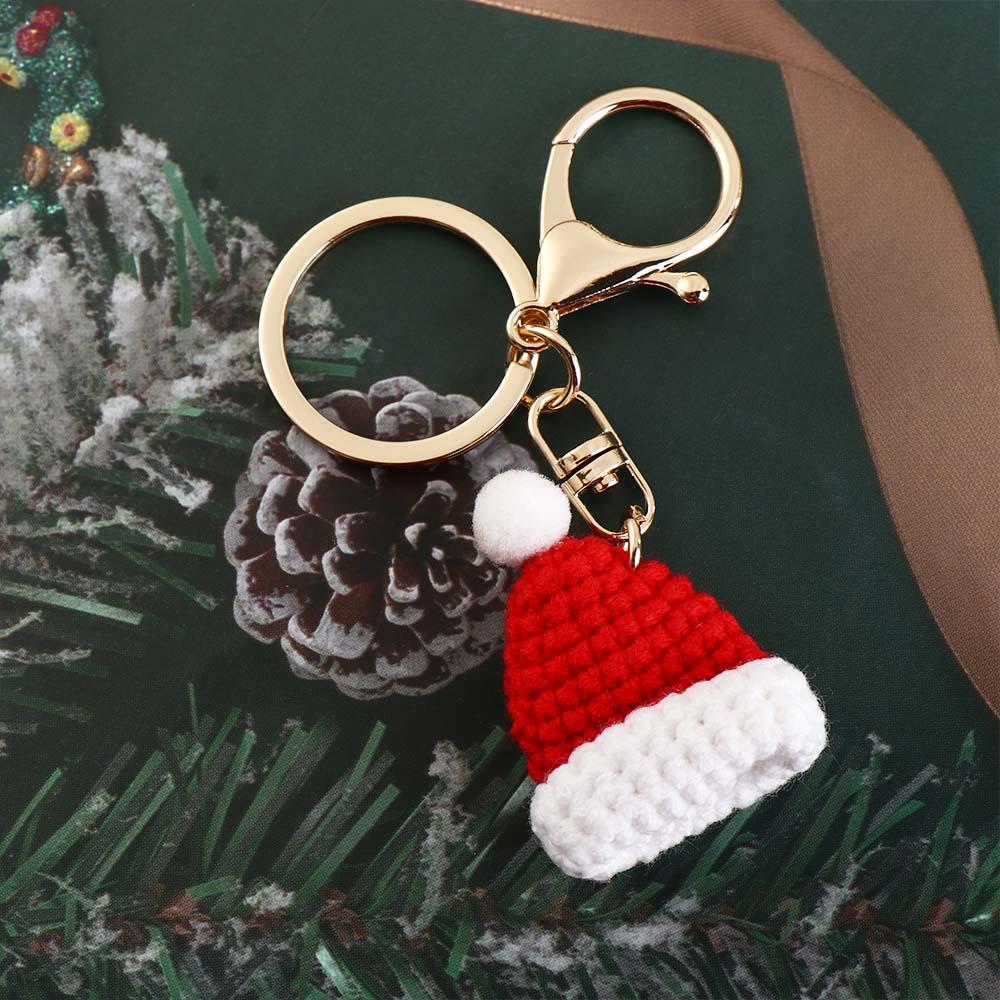 Children Gift Christmas Key Chain Women Key Buckle Korean Style Key Ring Handmade Crochet Pendant