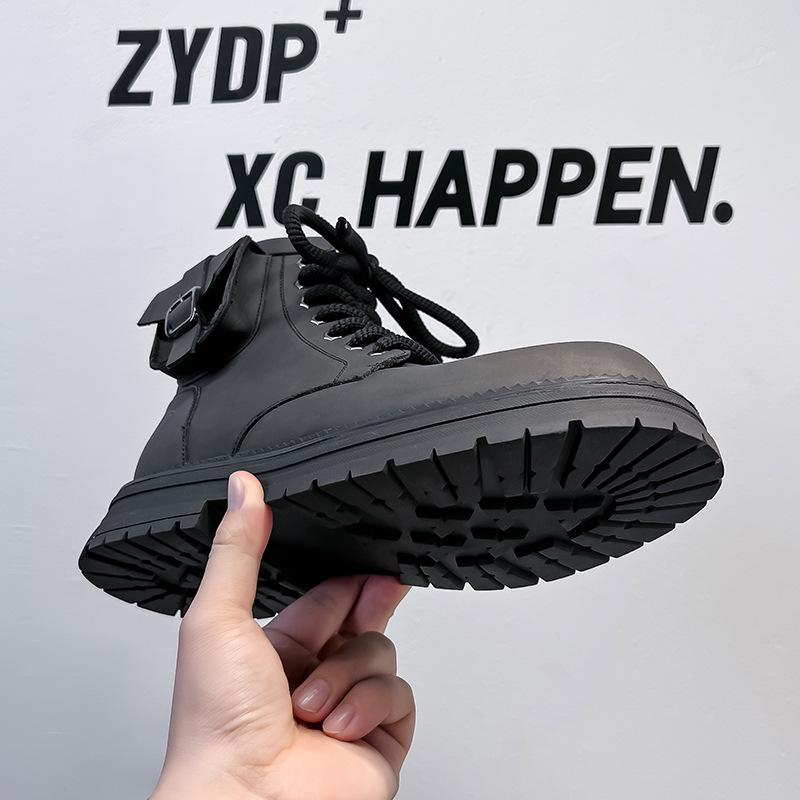 Martin boots men's 2024 new high-top rhubarb boots retro and old thick-soled tooling boots versatile boots 7779-A