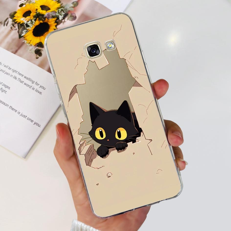 For Samsung Galaxy A5 2017 Case A520 A520F Popular Flower Transparent Silicone Soft Cover For Samsung A 5 2016 A510 A510F Bumper