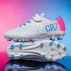 Scarpe da Calcio Giovanili Multicolore Co-branded CR7 - Tomaia in PU Resistente all'Usura, Design Avvolgente per Allenamento e Competizione