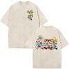 Rapper Bad Bunny Vintage Washed T Shirts Debi Tirar Mas Fotos DTMF T-shirts Men's Women Clothing Fashion Hip Hop Casual T-shirt