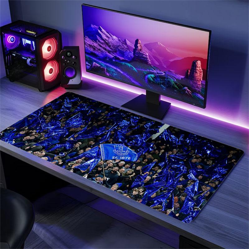 Everton Mouse Pad, Large Gaming Desk Mat, Non-slip XXL Mousepad for Laptop & Tablet, Mini PC Playmat with Stitched Edges