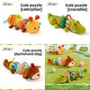 Adorable Crocodile Baby Teething Plush Toy With Sound And Visual Stimulation