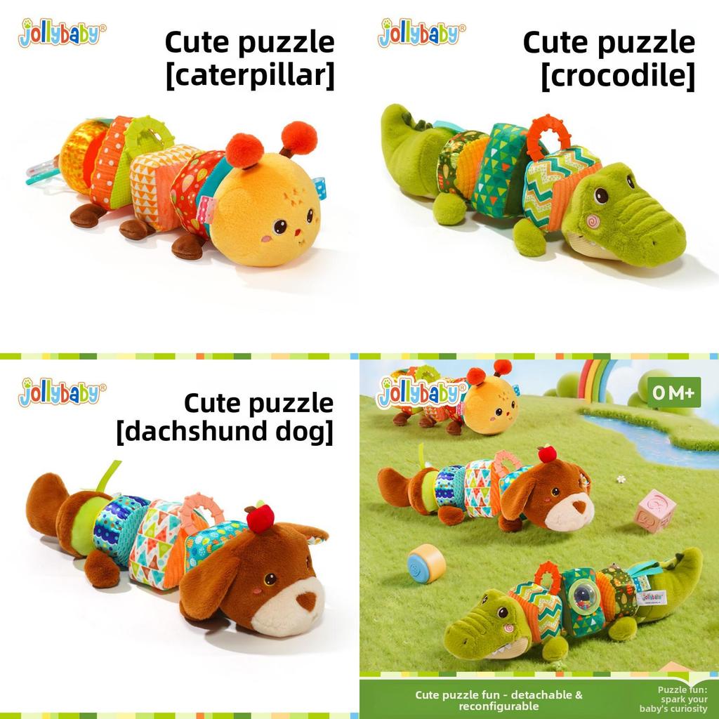 Adorable Crocodile Baby Teething Plush Toy With Sound And Visual Stimulation