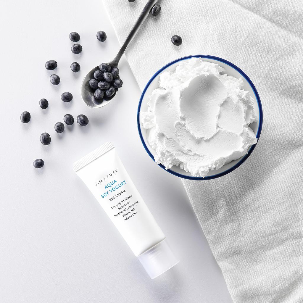 AQUA SOY YOGURT EYE CREAM soy yogurt biome naturally derived to the be used around sensitive Green cosmetics tested [S.NATURE] 25g/Daily care/Contains