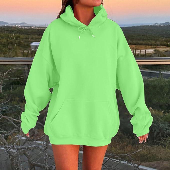 Unisex Oversized Einfarbiger Überschnittener Hoodie