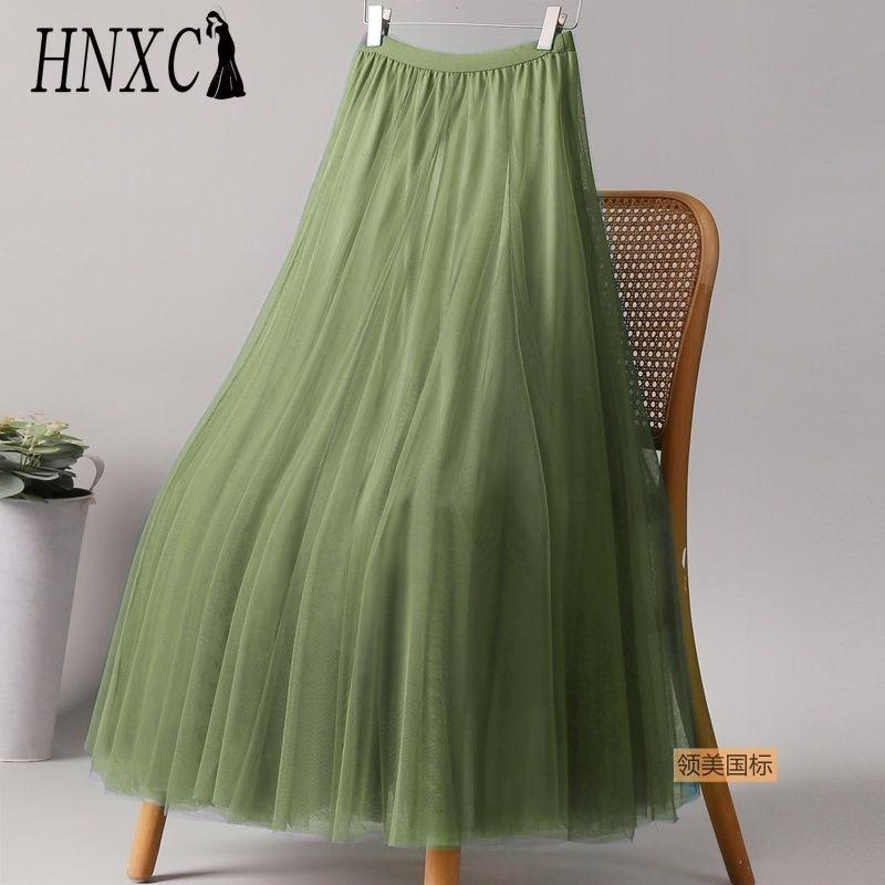 

HNXC 28 цветов Женская модная повседневная летняя весенняя юбка XL кислотные зеленого