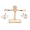 DIY Balance Scale Lever Wooden Weighing Scale Science Math Teaching Scale Early Educational Balancing Toy for Students