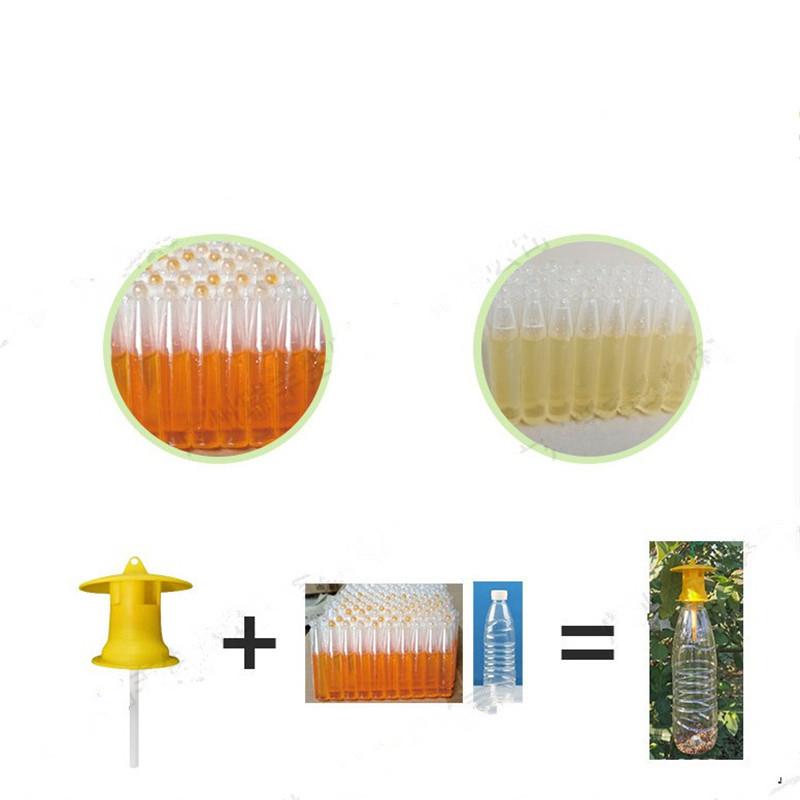 Fruit Fly Trap Killer Plastic Yellow Drosophila Trap Fly Catcher Pest Insect Control For Home Farm Orchard 6 * 6 * 2 cm