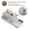iPhone 17 Magnetic Card Holder Case with Anti-Lost Strap & Drop-Proof Cover, Compatible with 15 Pro & 16 Pro Models