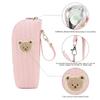 Design Baby Bottle Tote Bag With Aluminum Foil Insulation Bags Cute Bear Water Bottle Thermal Storage Pouch With Stroller Hook