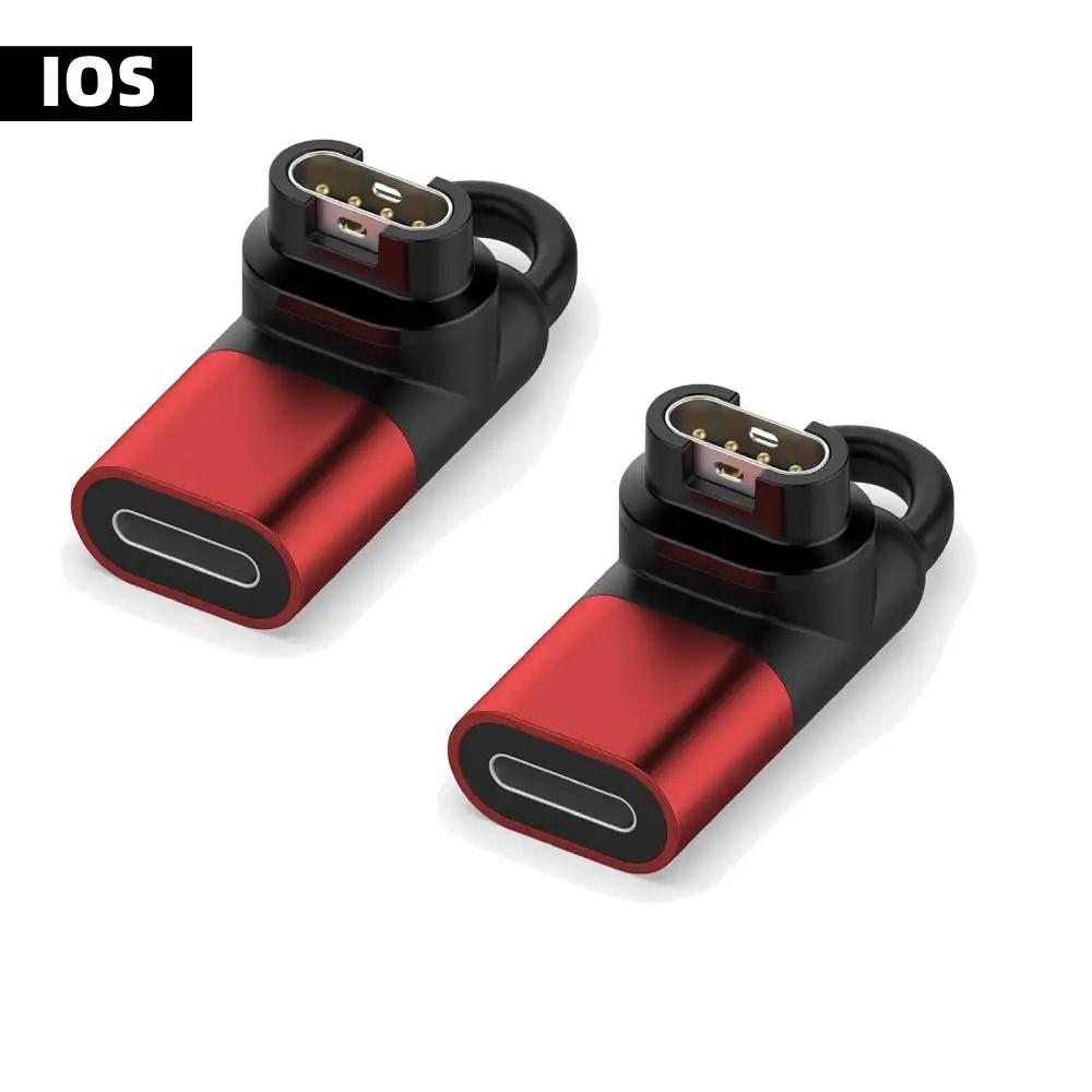 Type C/Micro/ios USB Female to 4pin Charger Adapter for Garmin Fenix 7/6/5 instinct 2S Venu 2 plus EPIX Watch Charging Converter