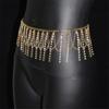 Tassels Waist Chain Elegant Rhinestones Belly Chain Body Jewelry For Stage Performances Prom Night Women Accessories