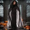 Clear Cape With Adjustable Hoods Comfortable Halloween Party Wear Foldable Costume Accessory Sheer Witches Costume