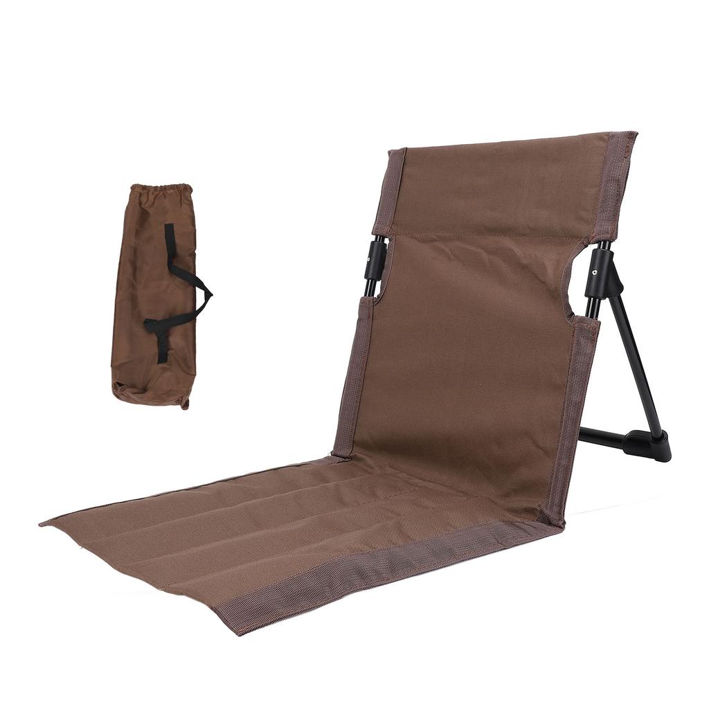 Camping Sammenleggbar Stol Lett Komfortabel Salongstol Enkel Latsabbstol med Ryggstøtte For