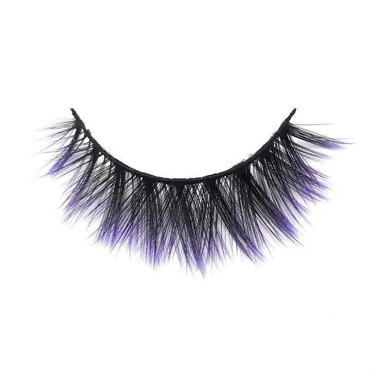 25mm mink lashes color false eyelashes thick and exaggerated eyelash personality fake lashe beauty eye lash extension makeup set