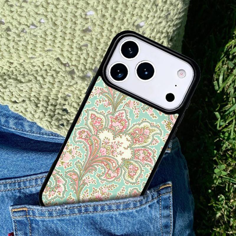 Batik Pattern Phone Case Cover for IPhone 11 12 13 14 15 16e 17 Pro Max Coque for IPhone 17 Air iPhone 12