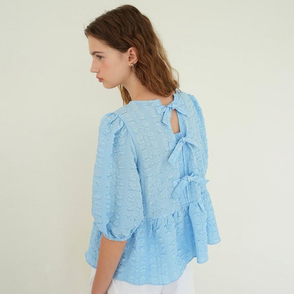 On On Cloud ribbOn Blouse New5xb501 BLUE/55