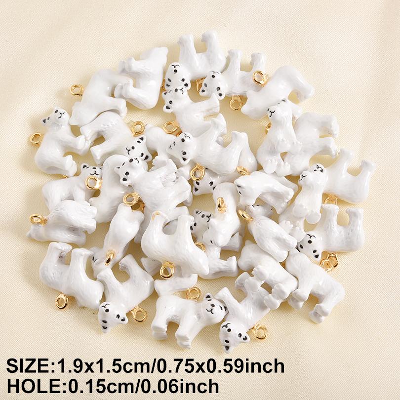 2pcs Cartoon Pendant Hedgehog Duck Flamingo Enamel Animal Charms For Jewelry Making Supplies Handmade Keychain Bracelet Material