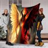 Angel Devil Fantasy Art Print Blanket Soft Comfortable All Seasons Couch Office Nap Travel Blanket Birthday Gift Christmas Present