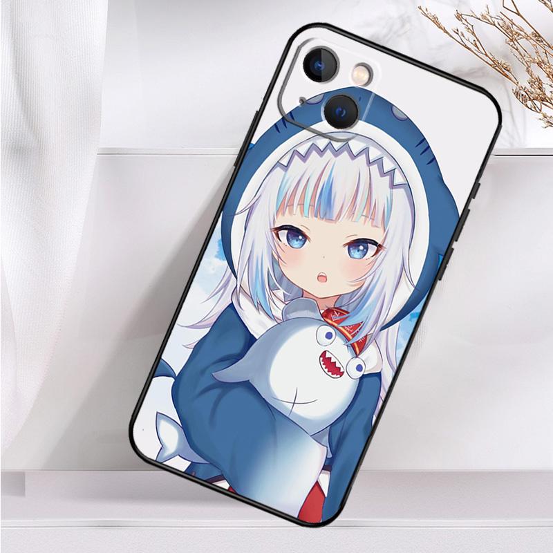 

Чехол для телефона Gawr Gura Hololive Girl для iPhone 16 15 14 12 11 13 Pro Max 7 8 Plus X XR XS Max 13 12 Mini iPhone 11