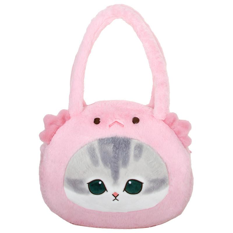 Mofusand Shark Cat Plush Toy Bag Globefish Crab Marine Animal Design Plush Bag