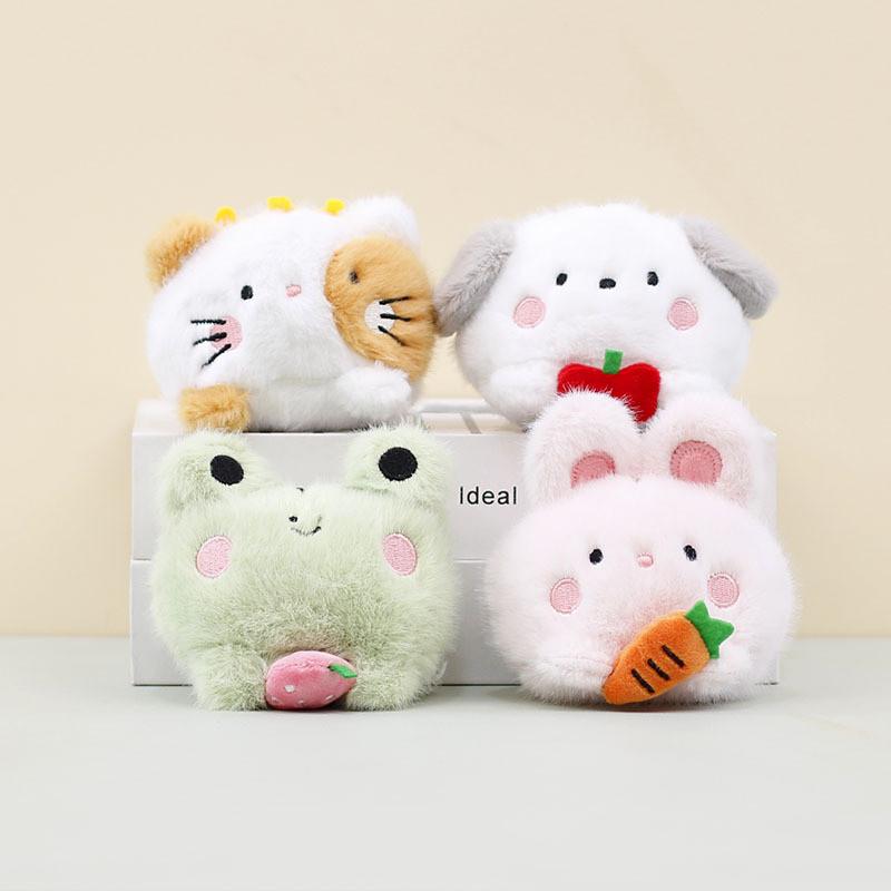 Cute Bunny Keychain Ultra Soft Plush 10cm Stuffed Animal Toy Bag Charm