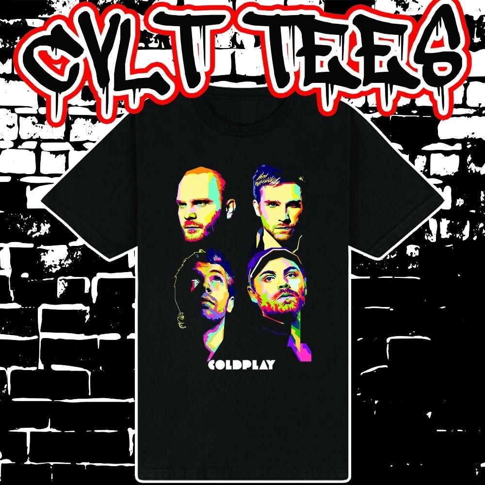 Men s and Women s T-shirts Coldplay Band Tee 100% Cotton M