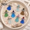 Christmas Countdown Gift for Women Sea Glass Angel Advent Calendar 2026, 24 Days Ornaments Creative Coastal Decor Lovers Calendar, Cute Doll Pendants