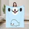 Soft Blanket Airplane Travel Cute M-Mamegoma Seal Anime Throw Blanket  Flannel Bedspread For Couch Bed Fashion Sofa Bed Cover