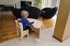 Wooden Montessori Rocker For Children, Large, Solid Rocker Chair, Desk Pl