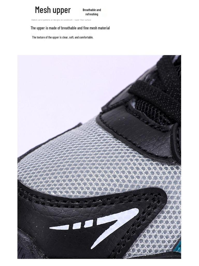 Autumn Non-Slip Breathable Mesh Boys' Sports Shoes with Soft Soles for Big Kids