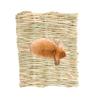 Rabbit Grass Mat Woven Bed Chew Bedding for Nesting Chewing Toy for Hamster