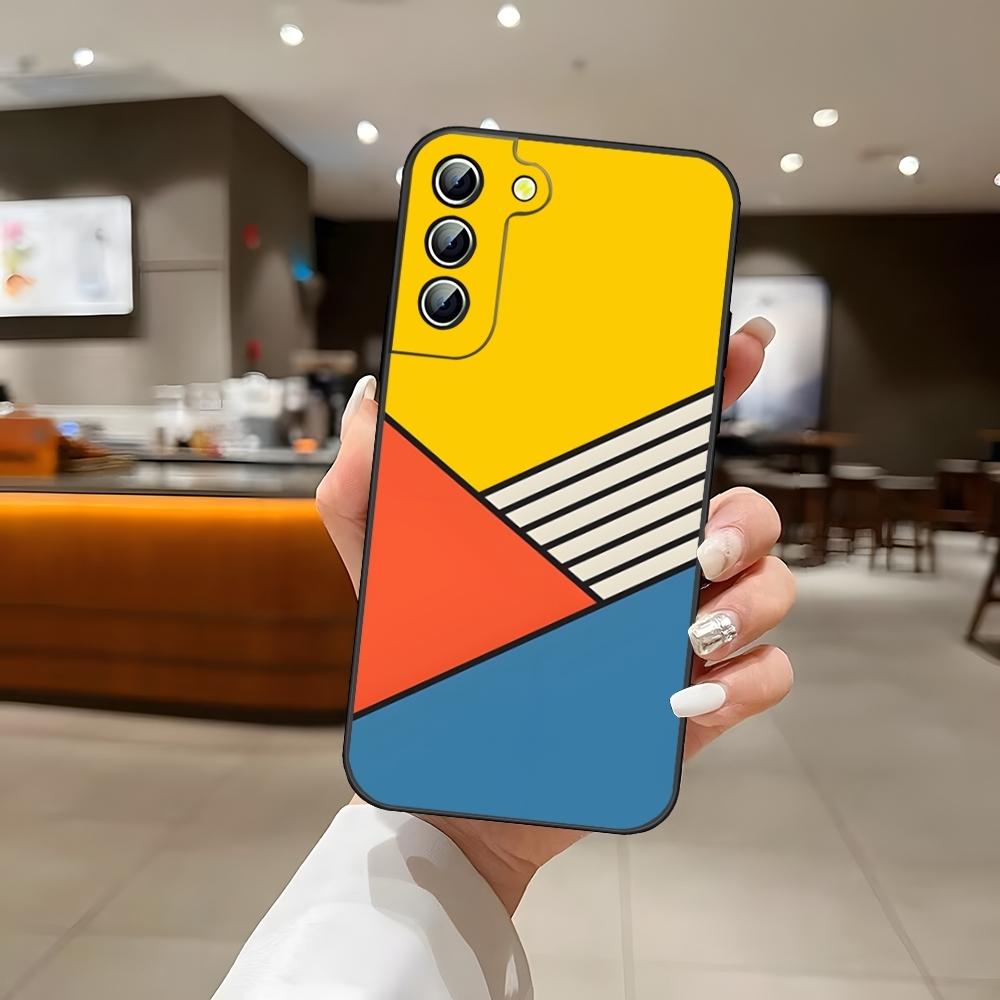 

Geometric Bauhaus Art Phone Case Back Cover For Samsung S24 Ultra S22 S23 S20 Fe S21 Plus Galaxy A54 A34 A16 A53 A13 Samsung s20plus