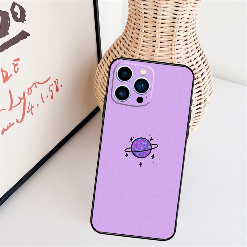 Purple Aesthetic Phone Case For iPhone 16 Pro Max 15 14 13 11 12 17 Pro Max Mini 15 16 Plus 16e 17 Air Cover