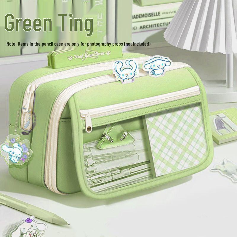Large Capacity Transparent Pencil Case for Girls and Boys - New Style for Junior High Students